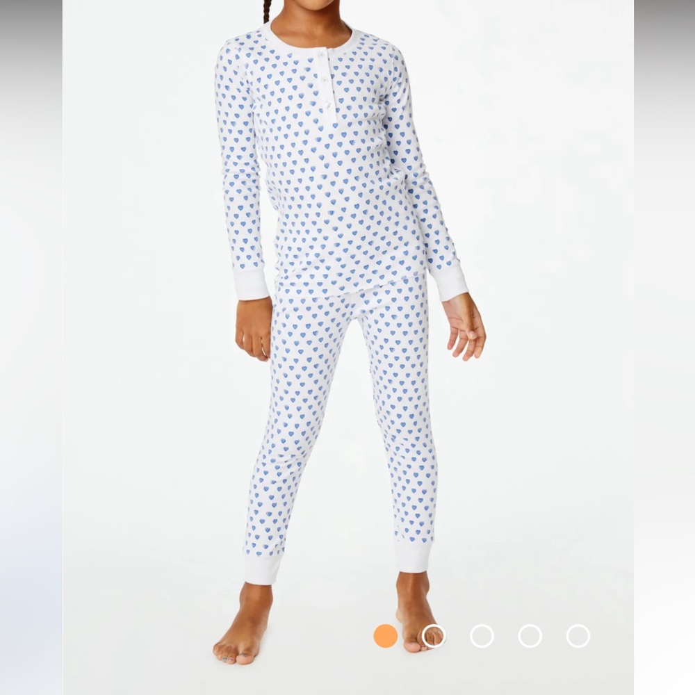 Roller Rabbit Kids Blue Heart Pajama Set